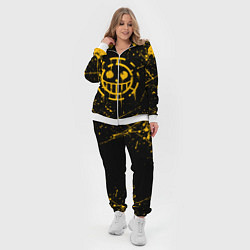 Женский 3D-костюм ONE PIECE PIRATES ВАН ПИС ПИРАТЫ ЖЁЛТЫЙ, цвет: 3D-белый — фото 2