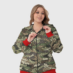 Женский 3D-костюм Именной камуфляж Миша, цвет: 3D-красный — фото 2