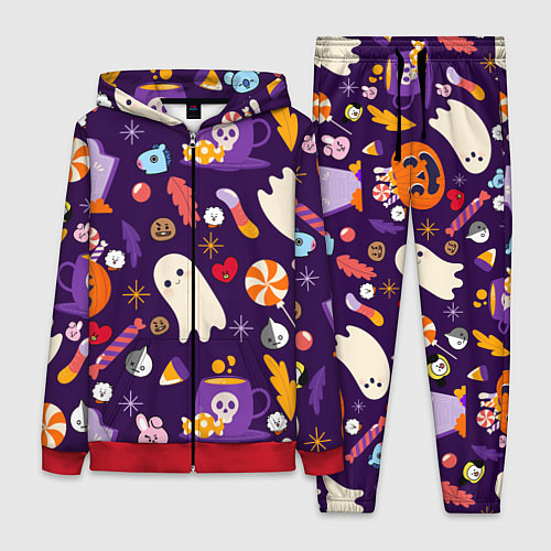 Женский костюм HALLOWEEN BTS BT21 PATTERN БТ21 БТС ХЕЛЛОУИН / 3D-Красный – фото 1