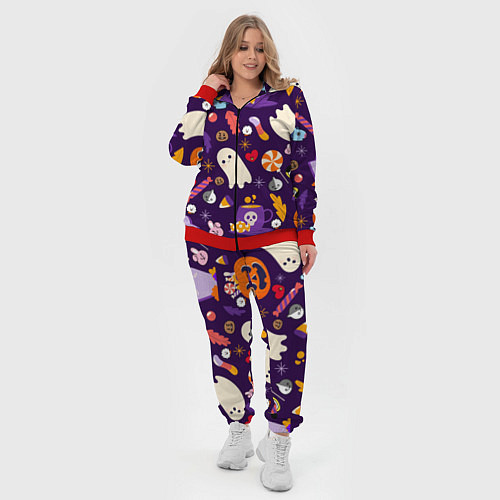 Женский костюм HALLOWEEN BTS BT21 PATTERN БТ21 БТС ХЕЛЛОУИН / 3D-Красный – фото 4