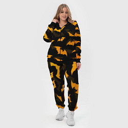 Женский 3D-костюм ЛЕТУЧИЕ МЫШИ НОЧЬ ХЕЛЛОУИН HALLOWEEN NIGHT BATS, цвет: 3D-черный — фото 2