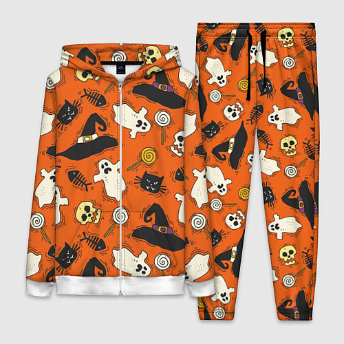 Женский костюм Хэллоуинские шалости / 3D-Белый – фото 1