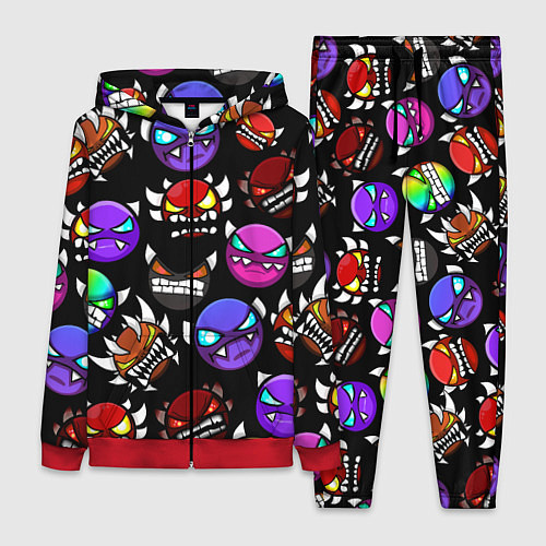 Женский костюм Geometry Dash: Demons Squad / 3D-Красный – фото 1