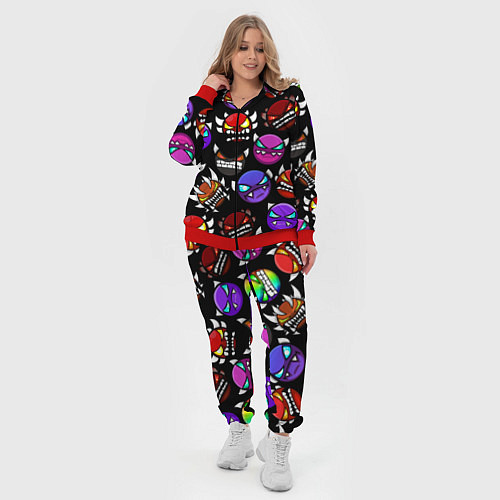 Женский костюм Geometry Dash: Demons Squad / 3D-Красный – фото 4