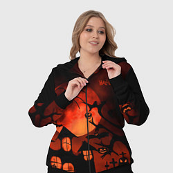 Женский 3D-костюм Красная луна на Хэллоуин, цвет: 3D-черный — фото 2