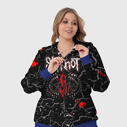 Женский 3D-костюм Slipknot Rock Слипкнот Музыка Рок Гранж, цвет: 3D-синий — фото 2
