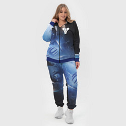 Женский 3D-костюм DESTINY 2 ЛЕДЯНОЙ МАРС ТАЙНЫЙ ГЕРОЙ, цвет: 3D-синий — фото 2