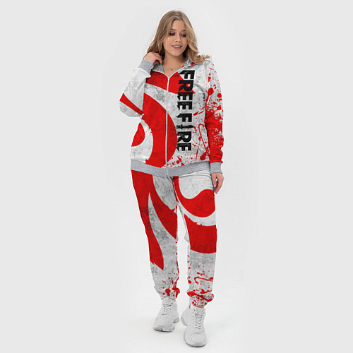 Женский костюм GARENA FREE FIRE ЛОГО ИГРЫ, ДРАКОН / 3D-Меланж – фото 4