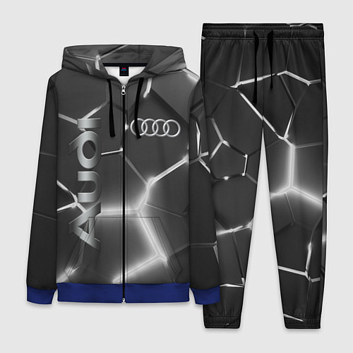Женский костюм AUDI GREY 3D ПЛИТЫ / 3D-Синий – фото 1