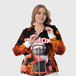 Женский 3D-костюм ROBLOX FIRE РОБЛОКС ОГОНЬ ПОЖАРНЫЙ, цвет: 3D-белый — фото 2