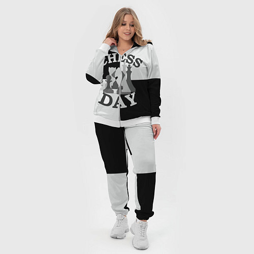 Женский костюм Шахматный День / 3D-Белый – фото 4