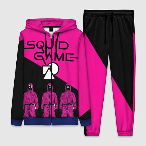 Женский костюм Игра в Кальмара-Стражи / 3D-Синий – фото 1