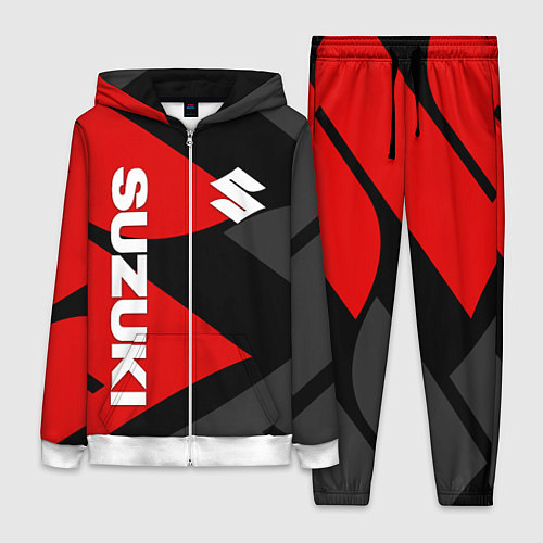 Женский костюм SUZUKI СУЗУКИ RED LOGO / 3D-Белый – фото 1