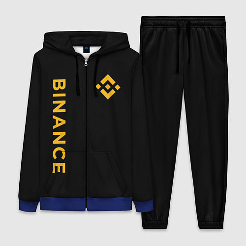 Женский костюм БИНАНС ЛОГО КАРБОН BINANCE LOGO / 3D-Синий – фото 1