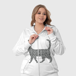 Женский 3D-костюм QR - кот, цвет: 3D-белый — фото 2