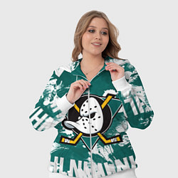Женский 3D-костюм Анахайм Дакс Anaheim Ducks, цвет: 3D-белый — фото 2