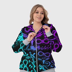 Женский 3D-костюм ТАТУ ТОКЙСКИЕ МСТИТЕЛИ НЕОН, цвет: 3D-меланж — фото 2