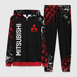 Женский 3D-костюм MITSUBISHI SAMURAI JAPAN STYLE ИЕРОГЛИФЫ, цвет: 3D-красный