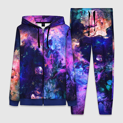 Женский костюм НЕОНОВЫЕ КОСМОС NEON SPACE / 3D-Синий – фото 1