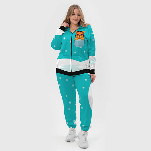 Женский костюм Маленький тигренок в кармане / 3D-Черный – фото 4