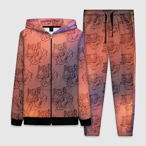 Женский костюм Тигровый паттерн / 3D-Черный – фото 1