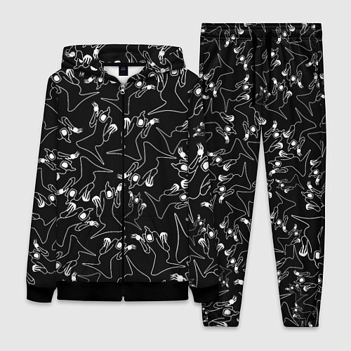 Женский костюм KIZARU HAUNTED FAMILY ПАТТЕРН / 3D-Черный – фото 1