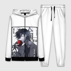 Женский костюм Dazai Дадзай Осаму ест яблоко