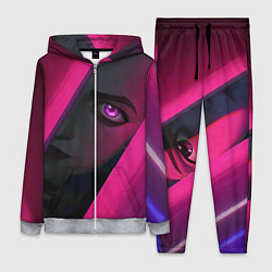 Женский 3D-костюм Jinx Arcane League of Legends, цвет: 3D-меланж