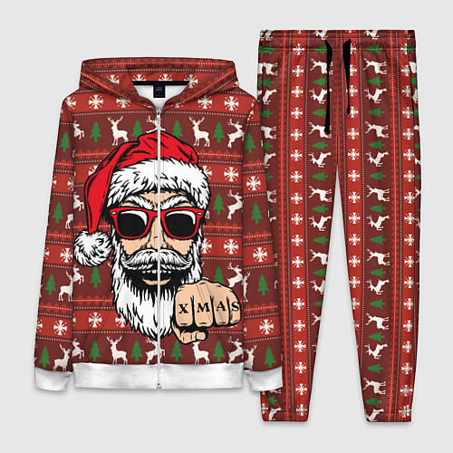Женский костюм Bad Santa Плохой Санта / 3D-Белый – фото 1