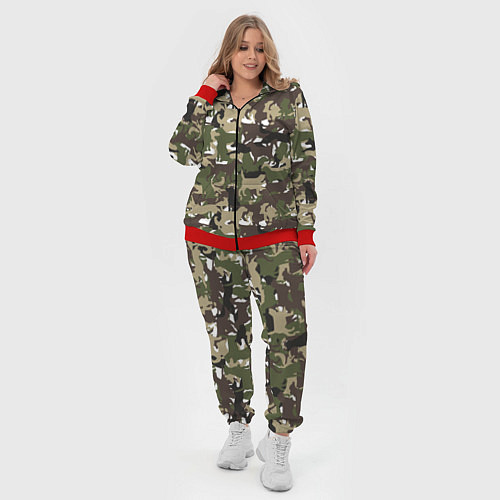 Женский костюм Камуфляж из Собак Camouflage / 3D-Красный – фото 4