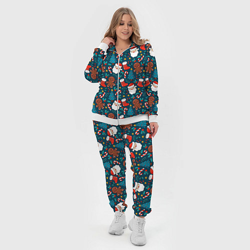 Женский костюм ПОКРЫТО НОВЫМ ГОДОМ! / 3D-Белый – фото 4