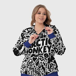Женский 3D-костюм Arctic monkeys Pattern, цвет: 3D-синий — фото 2
