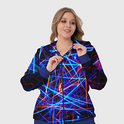 Женский 3D-костюм NEON LINES Glowing Lines Effect, цвет: 3D-синий — фото 2