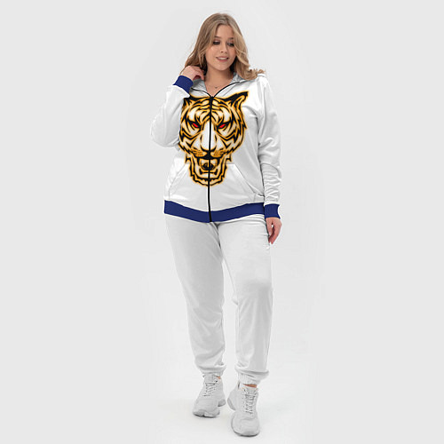 Женский костюм Тигр с классным и уникальным дизайном в крутом сти / 3D-Синий – фото 4