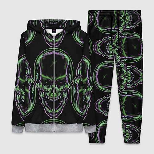 Женский костюм Skulls vanguard pattern 2077 / 3D-Меланж – фото 1