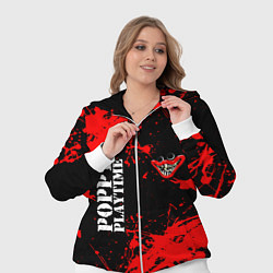 Женский 3D-костюм POPPY PLAYTIME ИГРА ПОППИ ПЛЕЙТАЙМ ХАГГИ ВАГГИ, цвет: 3D-белый — фото 2