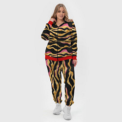 Женский 3D-костюм Тигровый окрас Gold Pink, цвет: 3D-красный — фото 2