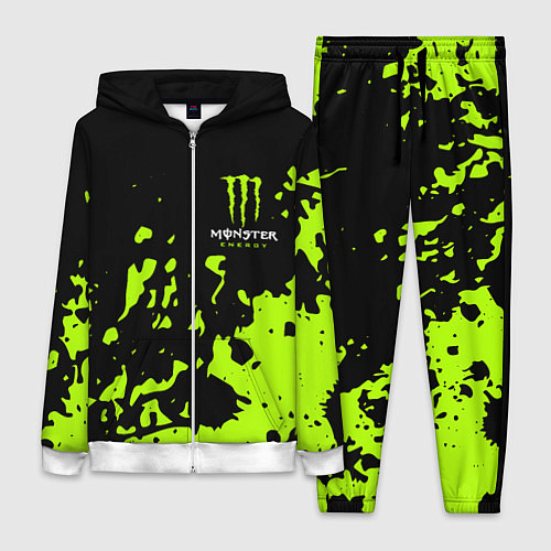 Женский костюм Monster Energy green / 3D-Белый – фото 1