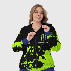 Женский 3D-костюм Monster Energy green, цвет: 3D-синий — фото 2