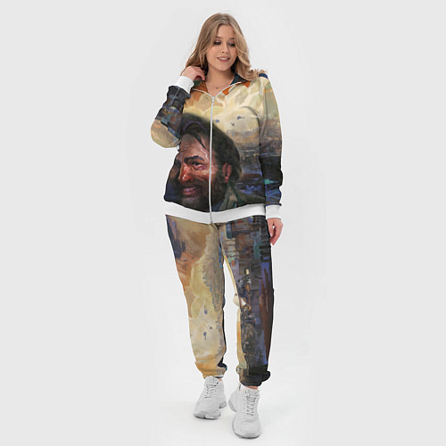 Женский костюм Disco Elysium Harrier Du Bois / 3D-Белый – фото 4