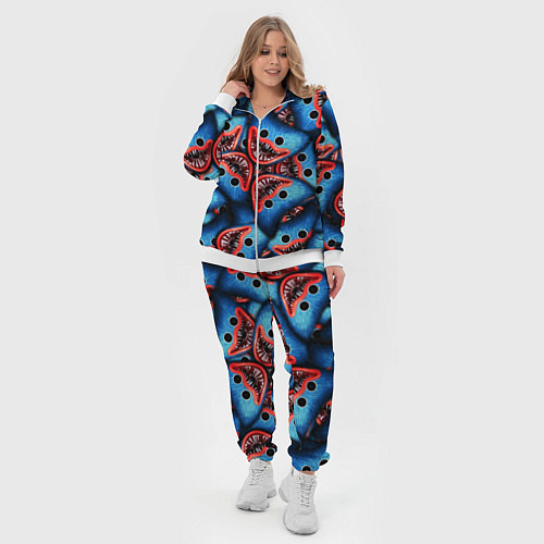 Женский костюм ЛИЦО ХАГИ ВАГИ, POPPY PLAYTIME / 3D-Белый – фото 4