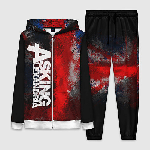 Женский костюм Asking Alexandria British / 3D-Белый – фото 1