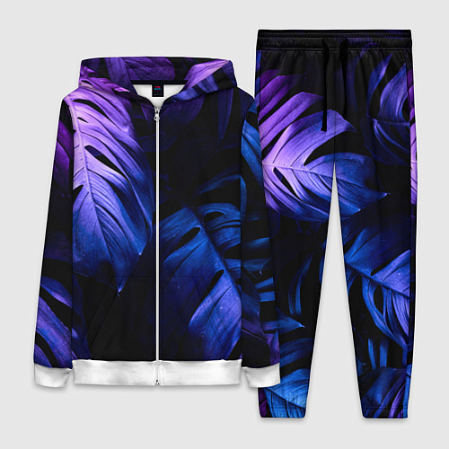 Женский костюм НЕОНОВЫЕ ПАПОРОТНИКИ / 3D-Белый – фото 1