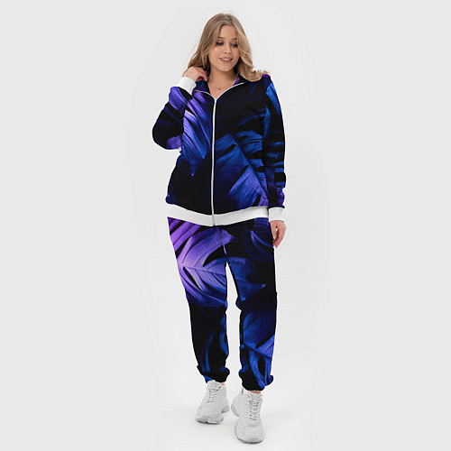 Женский костюм НЕОНОВЫЕ ПАПОРОТНИКИ / 3D-Белый – фото 4