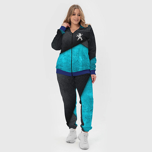 Женский костюм Peugeot: Металл в цвет / 3D-Синий – фото 4