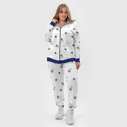 Женский 3D-костюм Паттерн - кошачьи лапки 3D, цвет: 3D-синий — фото 2