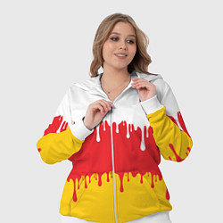 Женский 3D-костюм Северная Осетия Алания потёки, цвет: 3D-белый — фото 2