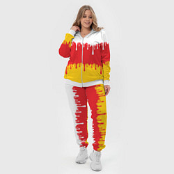 Женский 3D-костюм Северная Осетия Алания потёки, цвет: 3D-белый — фото 2