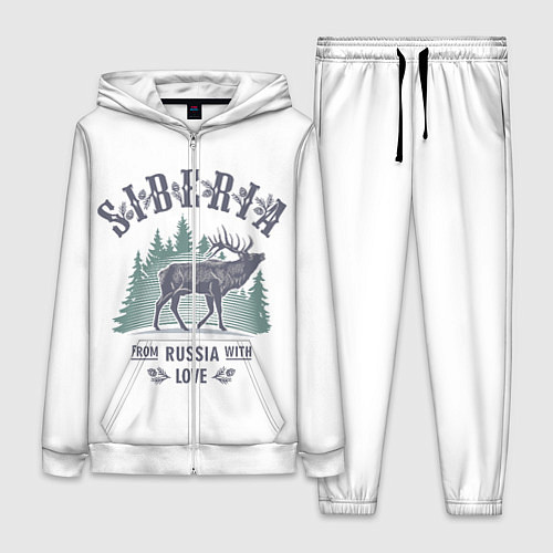 Женский костюм SIBERIA из России с Любовью / 3D-Белый – фото 1