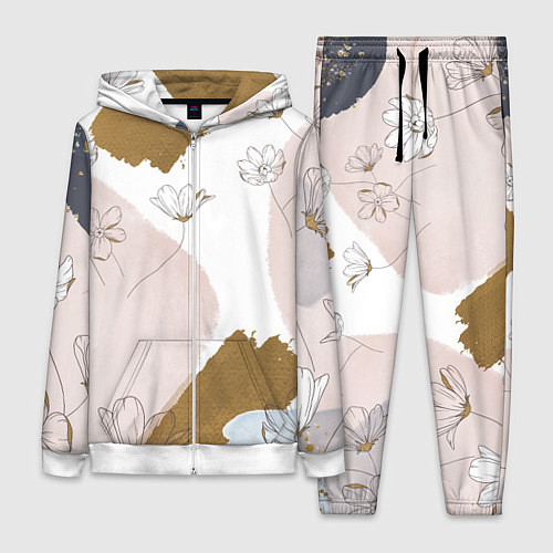 Женский костюм Палитра на холсте / 3D-Белый – фото 1